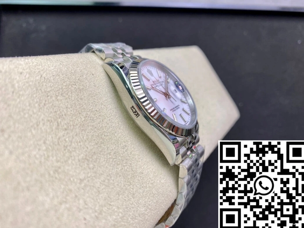 White Factory Dial Datejust 36MM Stainless EW Steel Rolex 0226